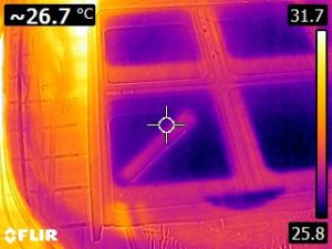 Thermal Image of hornworm diet 3 (25.8 to 31.7 C)